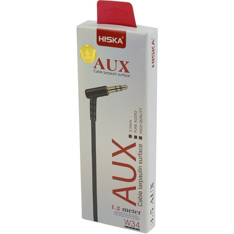 کابل AUX هسیکا مدل W34 طول 1/2 متر
