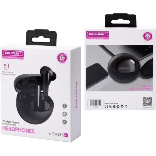 هدفون بی سیم کلومن مدل K-TW25