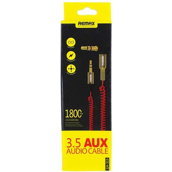 کابل دو سر AUX ریمکس مدل LH-315 طول 1.8m قرمز