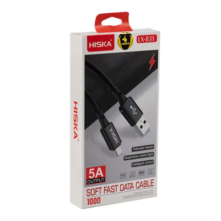 کابل تایپ سی هیسکا مدل LX831 طول 1 متر