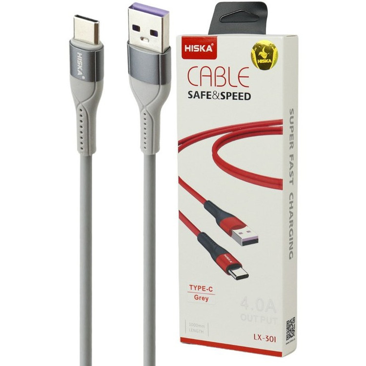 کابل تایپ سی هیسکا مدل LX-301 طول 1 متر