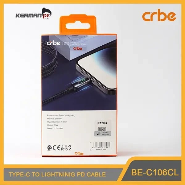 کابل تبدیل USB-C به لایتنینگ کربی مدل BE-C106CL طول 1.2 متر