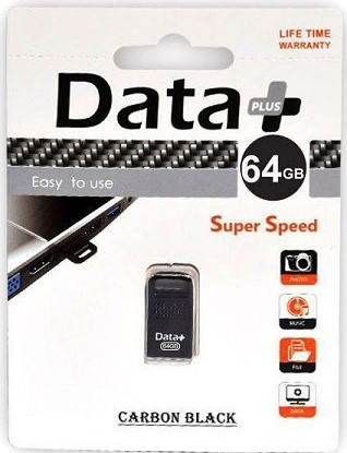 فلش مموری USB2 دیتا پلاس مدل Carbon کربن ظرفیت 16 گیگابایت 32 گیگابایت 64 گیگابایت