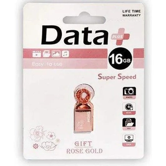 فلش مموری USB2 دیتا پلاس مدل gift گلد ظرفیت 16 گیگابایت 32 گیگابایت 64 گیگابایت