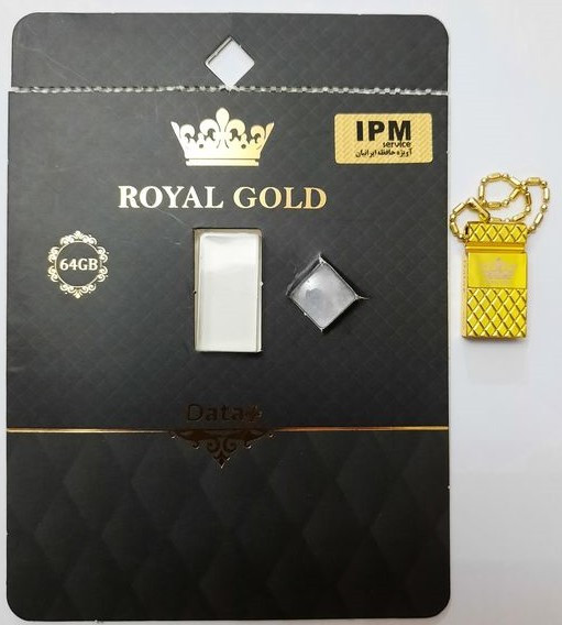 فلش مموری USB2 دیتا پلاس مدل royal gold رویال گلد ظرفیت 32 گیگابایت 64 گیگابایت