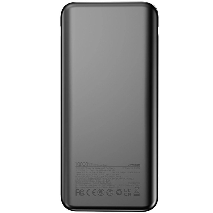 پاور بانک جوی روم JR-L014 با ظرفیت 10000 میلیآمپر ساعت