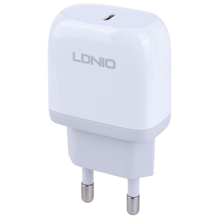 شارژر دیواری الدینیو LDNIO A1209C 20W + کابل آیفون