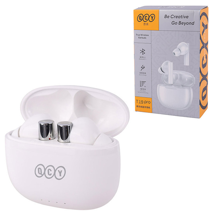 هندزفری بلوتوثی کیو سی وای ( QCY ) مدل T 19 PRO مشکی سفید