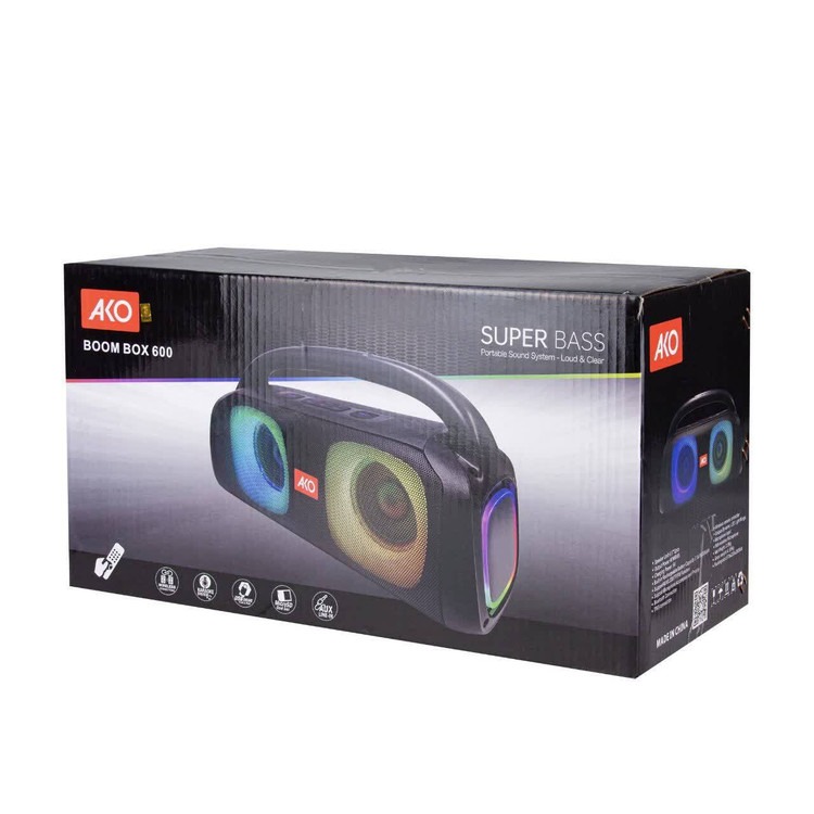 اسپیکر بلوتوثی قابل حمل آکو مدل AKO Boom Box 600