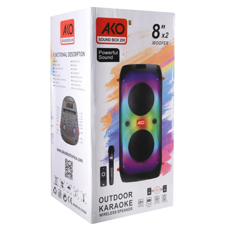 اسپیکر بلوتوثی آکو مدل AKO SOUND BOX 200
