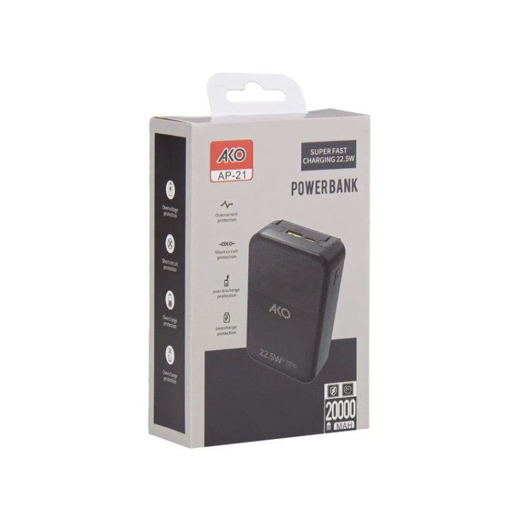 پاوربانک آکو مدل AP-21 Mini ظرفیت 20000 میلی آمپر ساعت