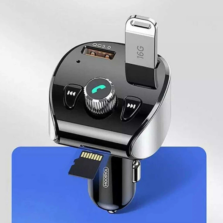شارژر فندکی و پخش کننده اف ام خودرو جوی روم مدل JR-CL02 18W QC3.0