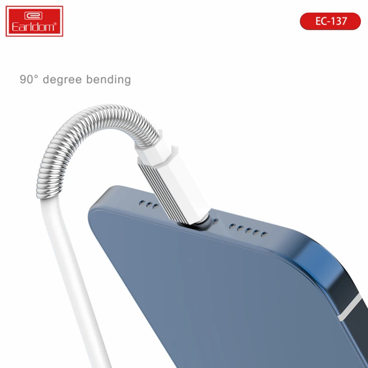 کابل تبدیل USB به MicroUSB ارلدام مدل EC-137M 3A طول 1 متر