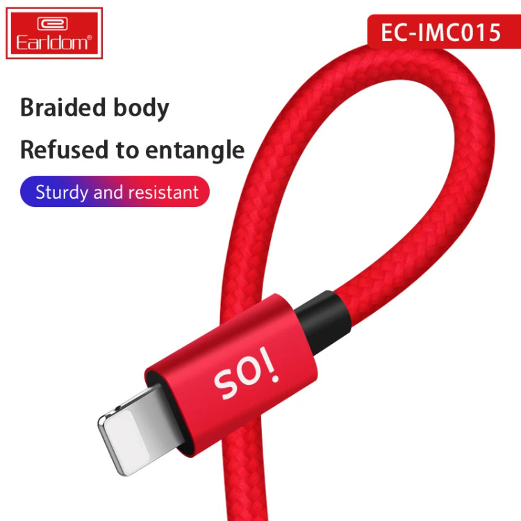 کابل تبدیل USB به USB-C / MicroUSB / لایتنینگ ارلدام مدل EC-IMC015 طول 1.2 متر