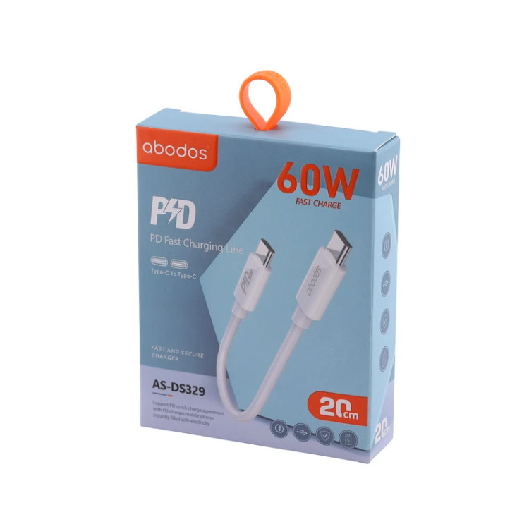 کابل USB-C آبودوس مدل AS-DS329 طول 0.2 متر