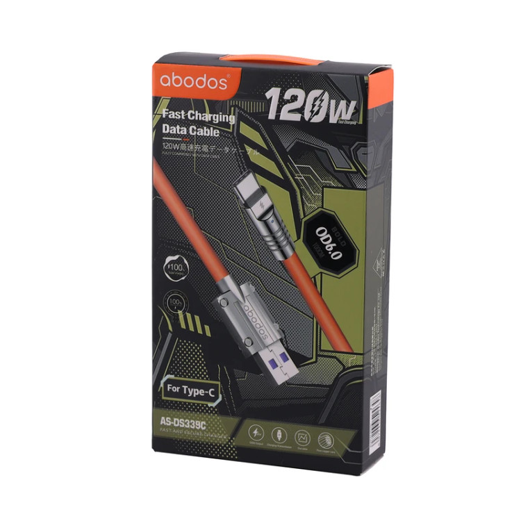 کابل تبدیل USB به USB-C آبودوس مدل As-DS339C طول 1 متر