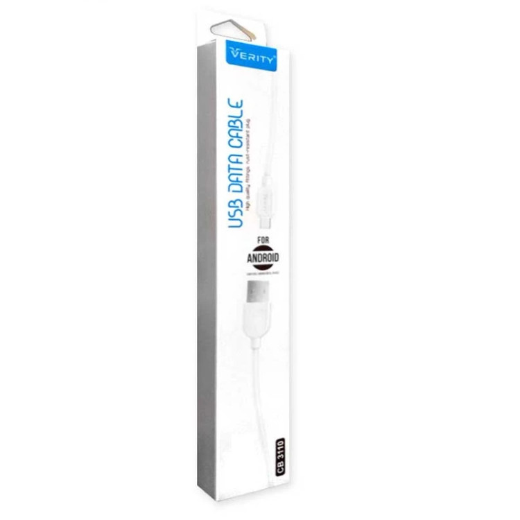 کابل تبدیل USB به microUSB وریتی مدل Cb3110 طول 1 متر