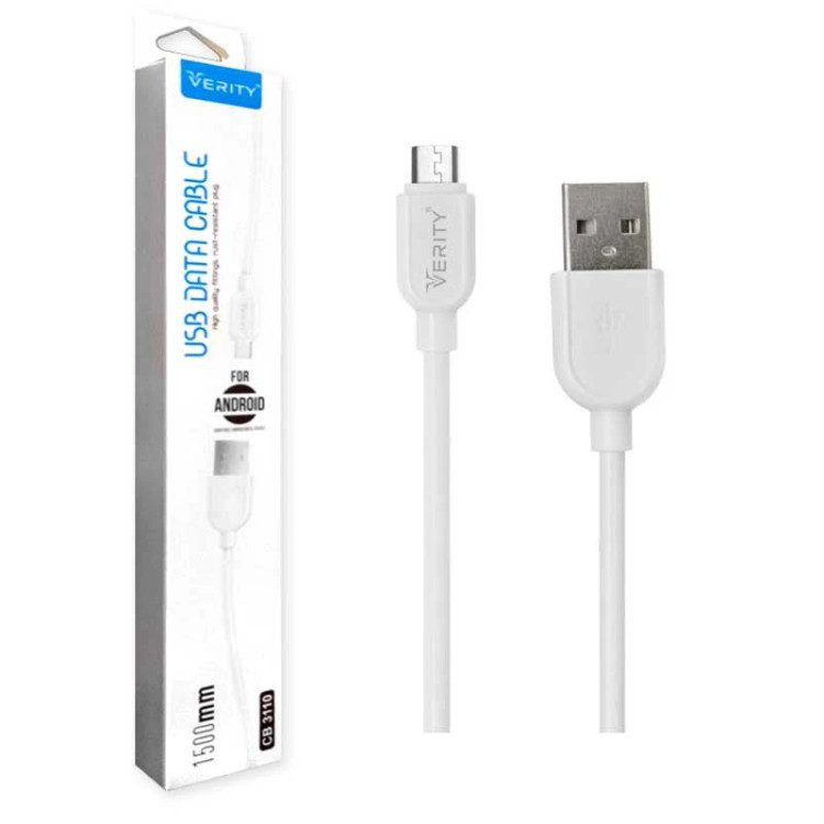 کابل تبدیل USB به microUSB وریتی مدل Cb3110 طول 1 متر