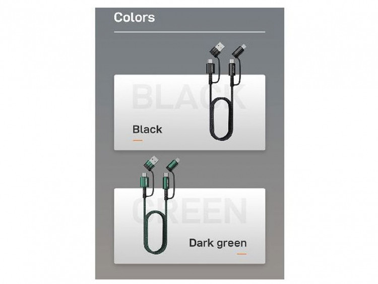 کابل چندمنظوره تایپسی و لایتنینگ جویروم JOYROOM Multifunctional Cable Type-C To Type-C-Type-C To Iphone G3