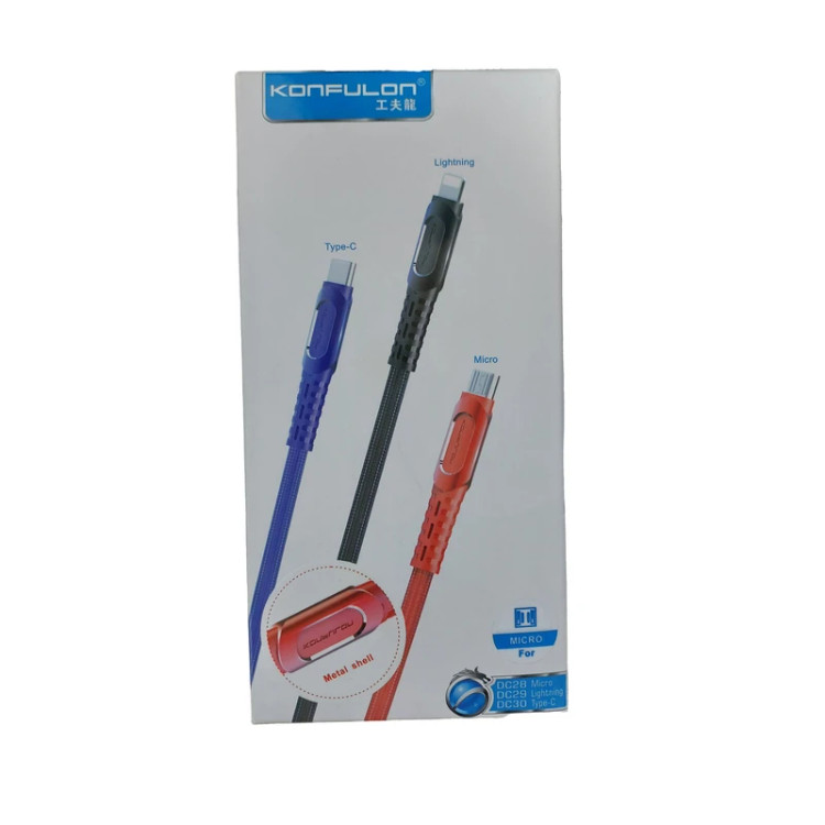 کابل تبدیل USB به MicroUSB کانفلون مدل DC28 طول 1 متر