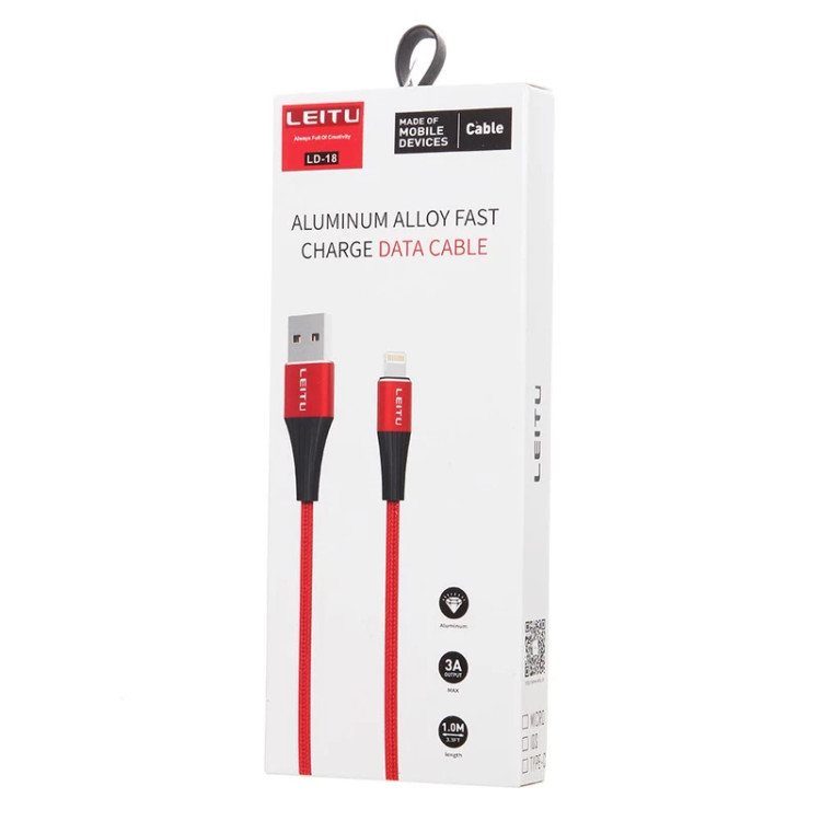 کابل تبدیل USB به USB-C لیتو مدل LD-18 طول 1 متر