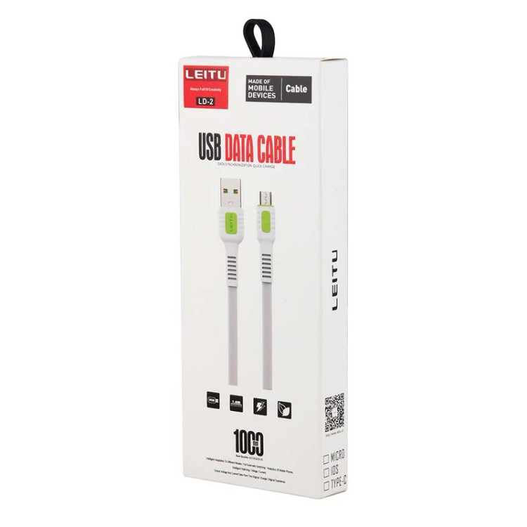 کابل تبدیل USB به Micro-USB لیتو مدل LD-2 طول 1 متر