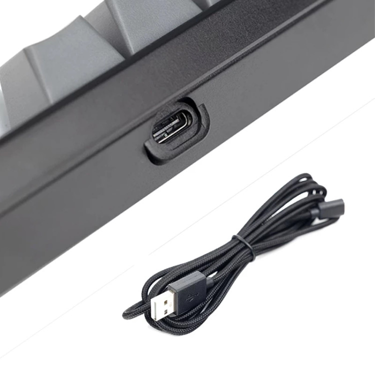 کیبورد گیمینگ هیسکا مدل HX-KEG440، سوییچ مکانیکال آبی، Tenkeyless، نورپردازی RGB