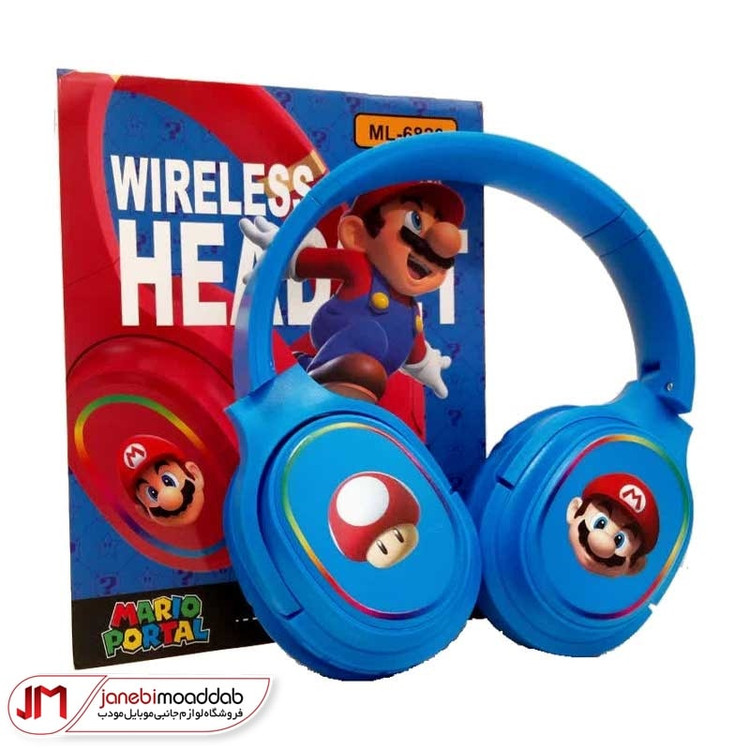 هدست وایرلس فانتزی طرح MARIO مدل ML-6820