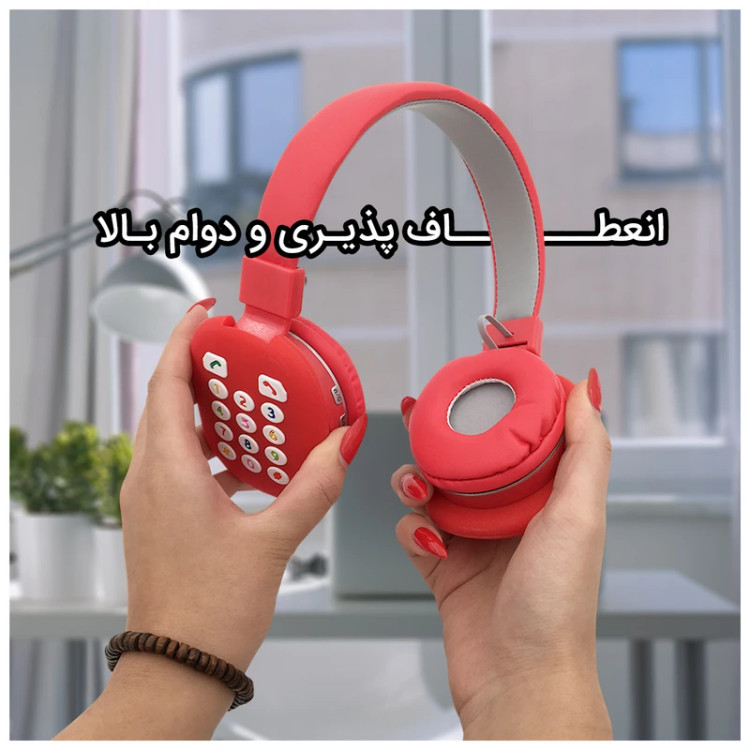 هدفون بلوتوثی مدل AH-806C طرح تلفن