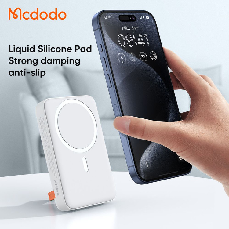 پاوربانک وایرلس مگ سیف 20 وات 10000 مک دودو مدل MCDODO mc-510 به همراه کابل شارژ