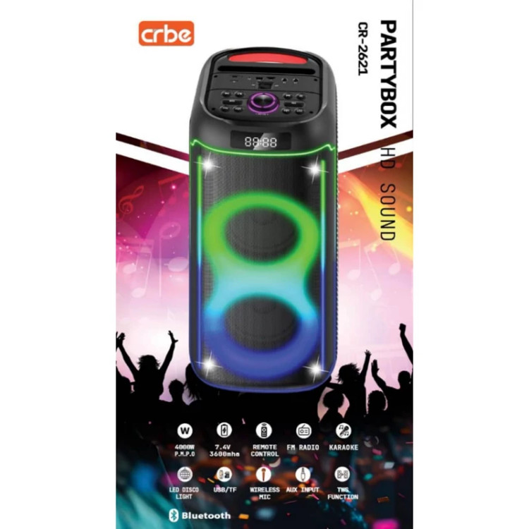 خرید و قیمت اسپیکر پارتی باکس کربی مدل CR-2621
