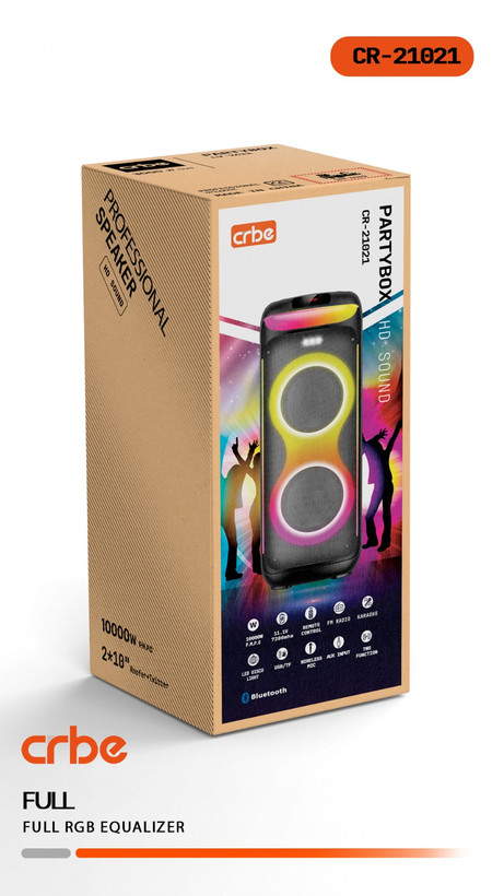 اسپیکر پارتی باکس کربی مدل CRBE CR-21021 Party Box Speaker