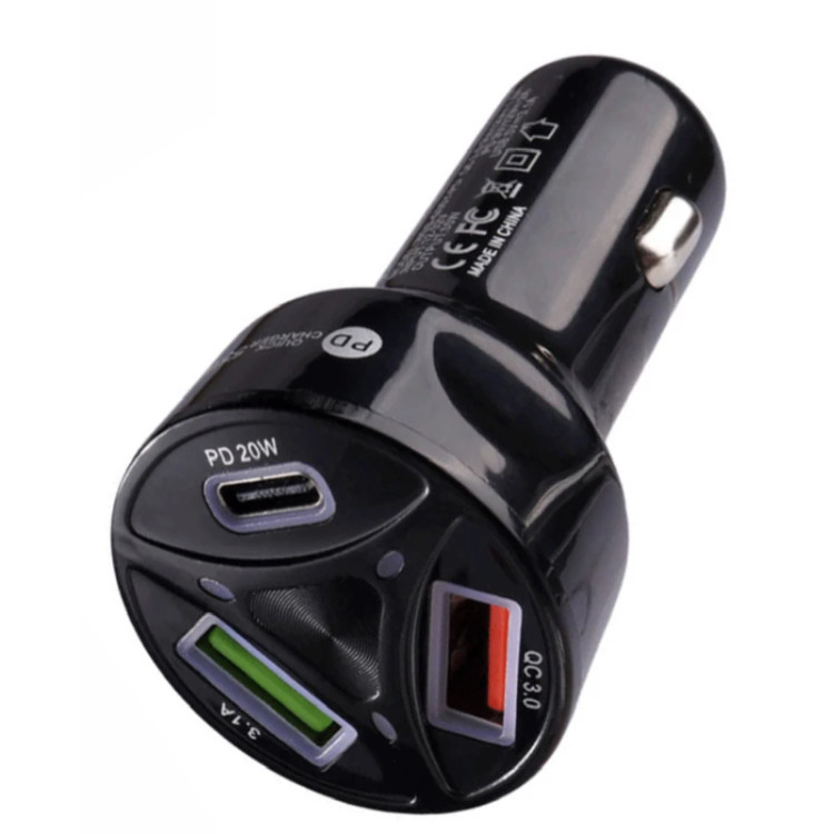 شارژر فندکی 55 وات پی دی مدل FAST CHARGER 55W