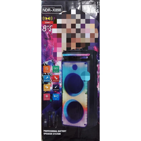اسپیکر بلوتوثی قابل حمل ان دی آر مدل NDR-X898