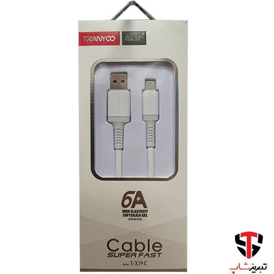 کابل Type-C ترانیو مدل T-X19 C طول 1 متر