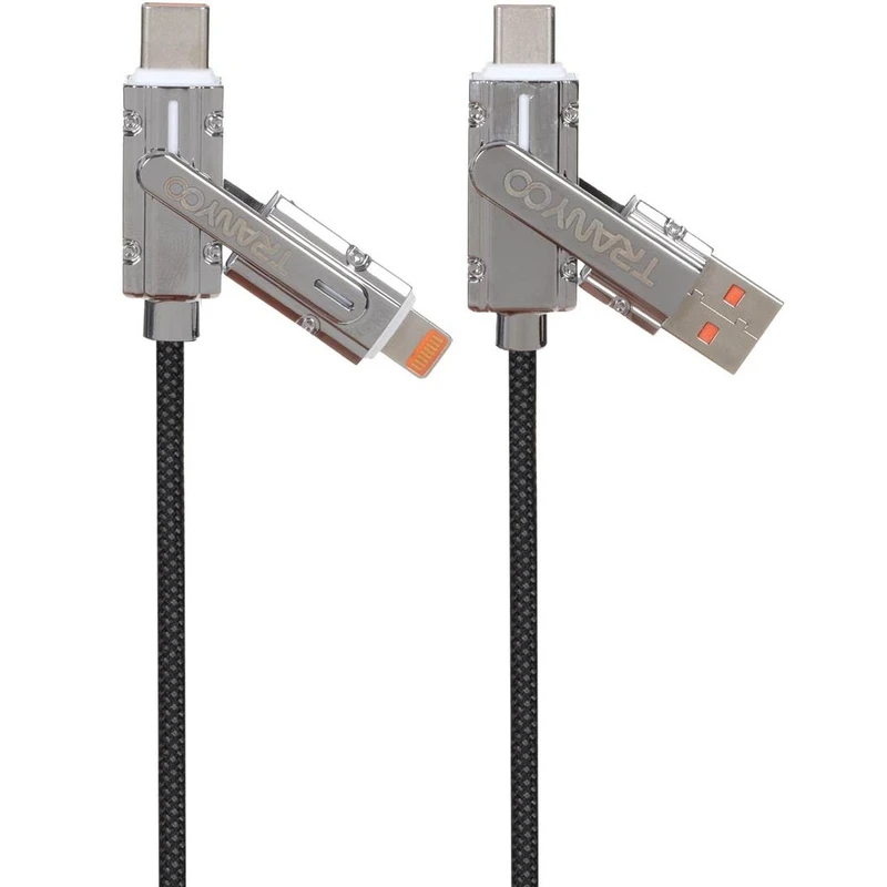 کابل تبدیل USB / USB-C به لایتنینگ/ USB-C ترانیو مدل T-CL10 طول 1 متر