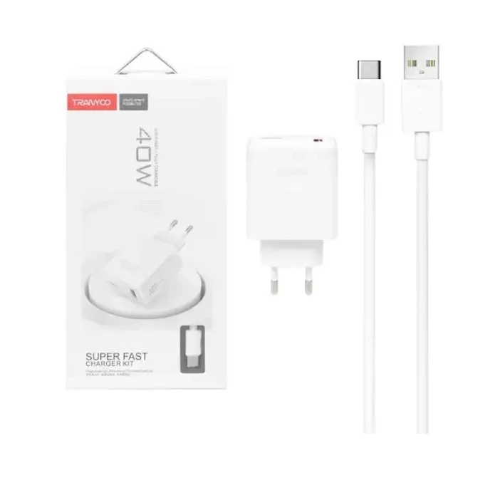 شارژر 40 وات ترانیو مدل EU4 به همراه کابل USB-C