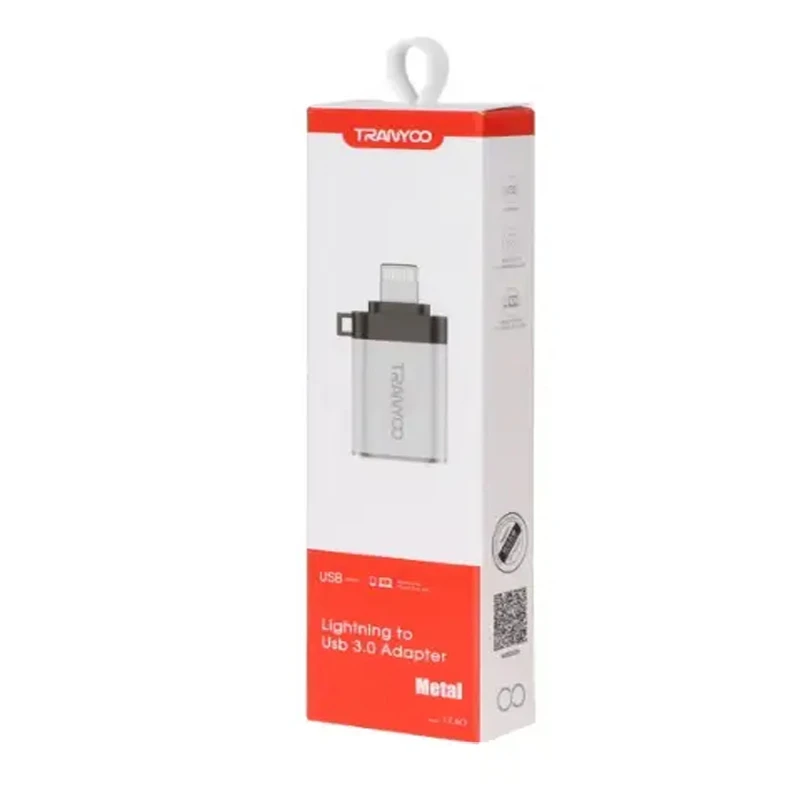 مبدل OTG USB 3.0 به لایتنینگ ترانیو مدل T-E40