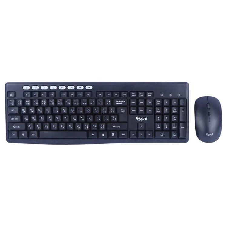 کیبورد و ماوس بی سیم رویال مدل RKM-870