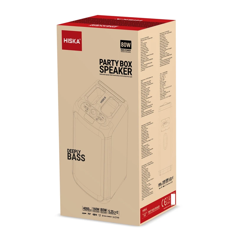 هیسکا اسپیکر بلوتوثی هیسکا مدل Party BOX 1020