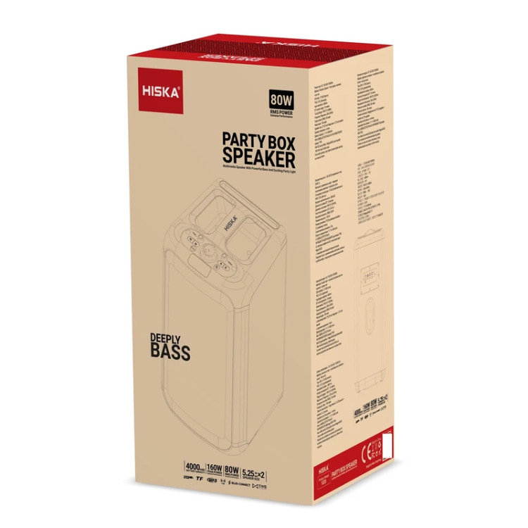 هیسکا اسپیکر بلوتوثی هیسکا مدل Party BOX 1020