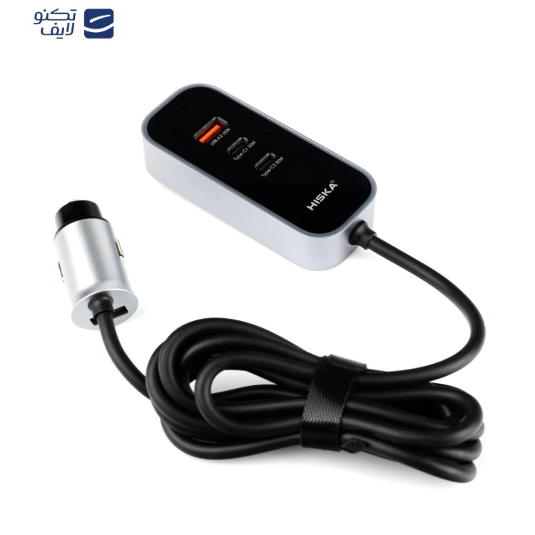 شارژر فندکی 120 وات هیسکا مدل HCC-328