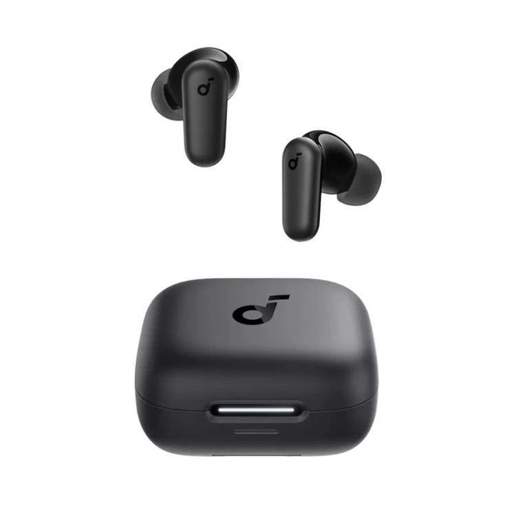هدفون بلوتوثی انکر مدل SoundCore R50i بدون قابلیت نویز کنسلینگ، درگاه شارژ USB Type-C، دارای فناوری AI-Enhanced Calls برای کاهش نویز و بهبود مکالمات، مقاوم در برابر رطوبت و عرق