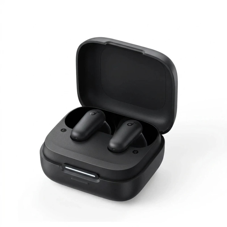 هدفون بلوتوثی انکر مدل SoundCore R50i بدون قابلیت نویز کنسلینگ، درگاه شارژ USB Type-C، دارای فناوری AI-Enhanced Calls برای کاهش نویز و بهبود مکالمات، مقاوم در برابر رطوبت و عرق