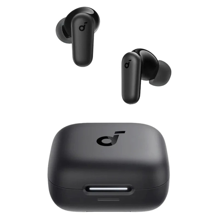 هدفون بلوتوثی انکر مدل SoundCore R50i بدون قابلیت نویز کنسلینگ، درگاه شارژ USB Type-C، دارای فناوری AI-Enhanced Calls برای کاهش نویز و بهبود مکالمات، مقاوم در برابر رطوبت و عرق