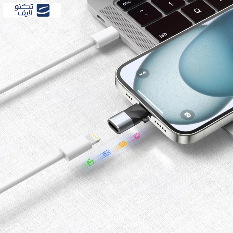 مبدل Lightning به USB-C هیسکا مدل H8