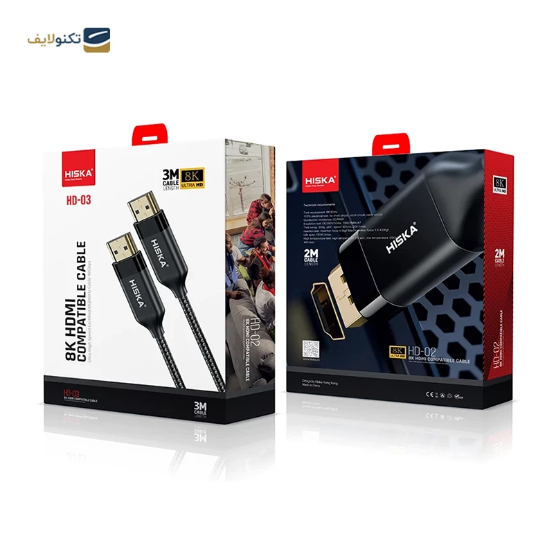کابل HDMI 8K هیسکا مدل HD-03 طول 3 متر
