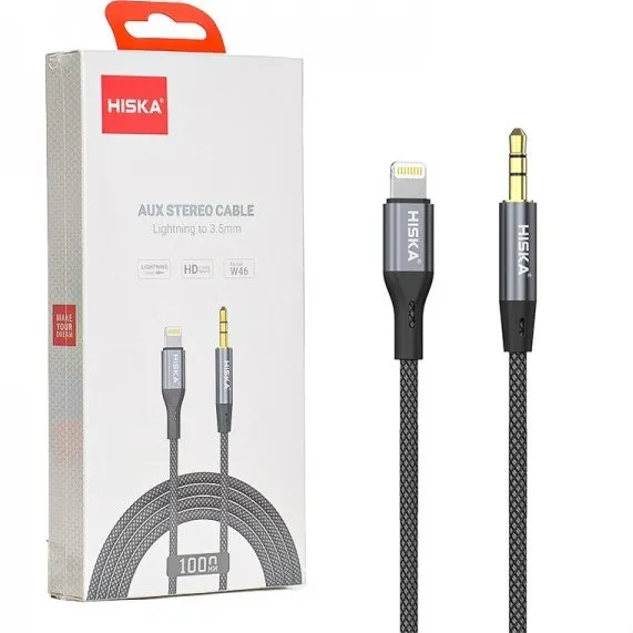 هیسکا کابل Aux To Lightning هیسکا مدل W46