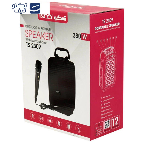 اسپیکر بلوتوثی تسکو مدل TS 2309