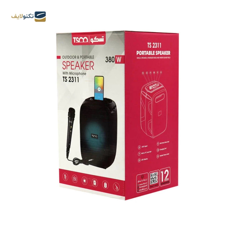 اسپیکر بلوتوثی قابل حمل تسکو مدل TS 2311
